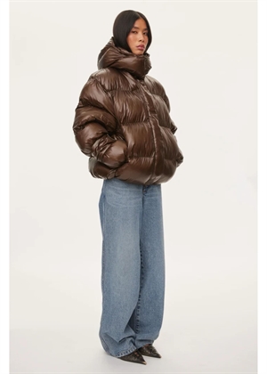 Active hood jakke Dark Oak Oval Square 